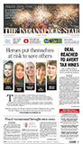 Indianapolis Star A1 on Jan. 1, 2013